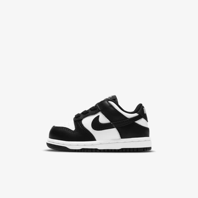 Nike Babies'  Kids' Toddler Dunk Low Casual Shoes In White/black/white