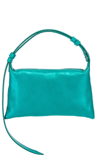 Simon Miller Mini Puffin Clutch Shoulder Bag In Blue Algae