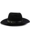 Maison Michel Virginie Logo-tape Fedora Hat In Black