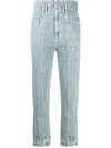 Isabel Marant Étoile High-rise Straight-leg Jeans In Blau