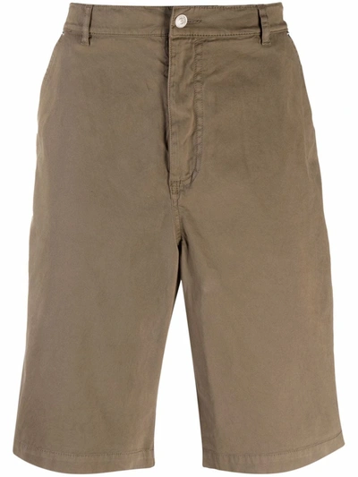 Kenzo Knee-length Chino Shorts In Braun