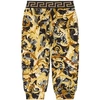 VERSACE VERSACE GOLD BAROCCOFLAGE SHORTS,10003361A01344