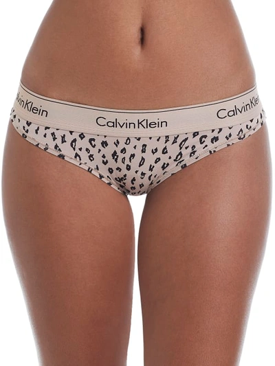 Calvin Klein Modern Cotton Bikini In Savannah Cheetah