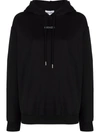 Kenzo Logo-print Pullover Hoodie In Schwarz