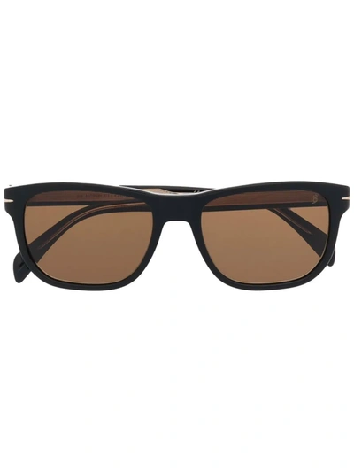 Eyewear By David Beckham Tinted Square-frame Sunglasses In Schwarz