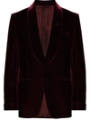 TOM FORD VELVET-EFFECT SINGLE-BREASTED BLAZER