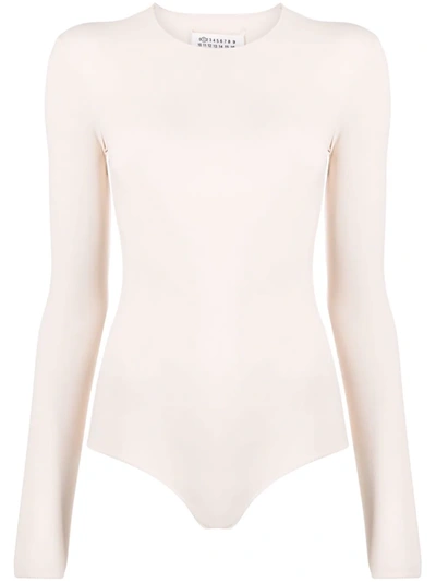 Maison Margiela Long-sleeved Top In Nude