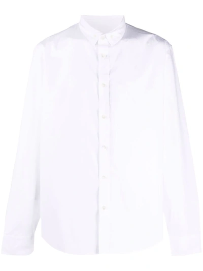 Kenzo Button-down Cotton Shirt In White