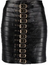 Manokhi Buckle-detail Mini Skirt In Schwarz