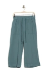Supplies By Union Bay Dennie Double Face Gauze Crop Pants In Smokey Spruce