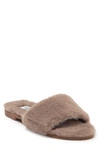 Chinese Laundry Mulholland Faux Fur Slide Sandal In Taupe