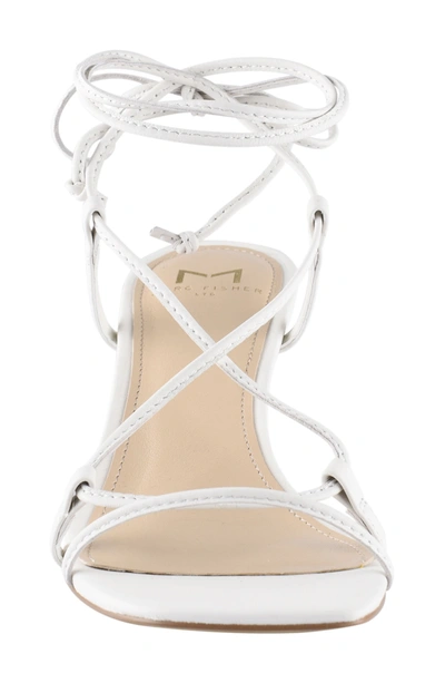 Marc Fisher Ltd Nollyn Strappy Sandal In Chic Cream Leather