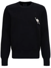 GIVENCHY BLACK SWEATER IN VISCOSE BLEND WITH 4G LOCK DETAIL