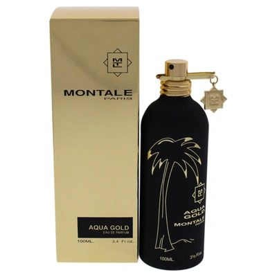 Montale Aqua Gold By  For Unisex - 3.4 oz Edp Spray In Blue,gold Tone,orange,white