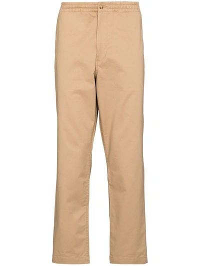 Polo Ralph Lauren Elasticated-waistband Chinos In Braun
