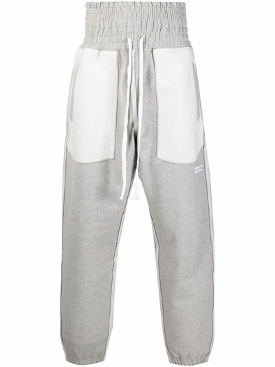 Goodboy Colour-block High-waist Track Trousers In Grau