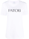 Patou Logo Cotton Jersey T-shirt In White