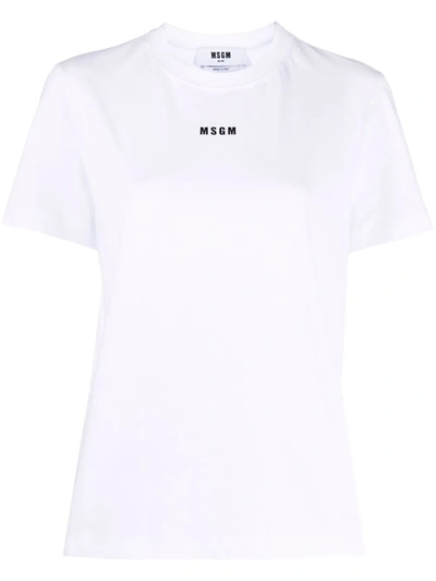 MSGM LOGO-PRINT SHORT-SLEEVED T-SHIRT