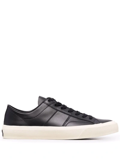 Tom Ford Cambridge Low-top Sneakers In Black