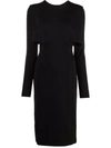 GIVENCHY CUT-OUT DETAILED PENCIL DRESS