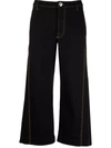 LANVIN FLARED CROPPED TROUSERS