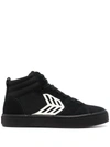 Cariuma Catiba Pro Suede And Organic-cotton High-top Skate Shoes In Schwarz