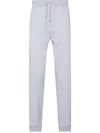 Helmut Lang Logo-print Drawstring Track Pants In Grau