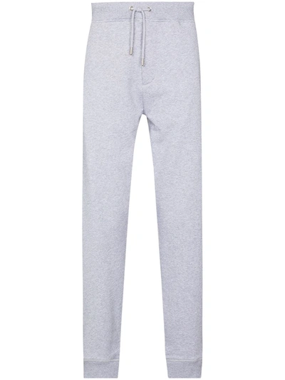 Helmut Lang Logo-print Drawstring Track Pants In Grau