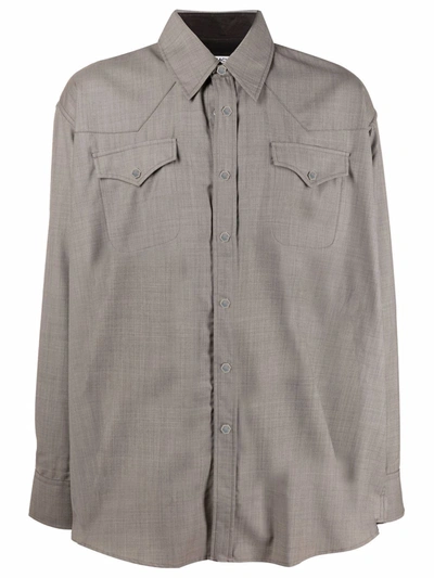 Our Legacy Ranch-cut Longsleeved Shirt In Grau