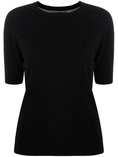 Lisa Yang Short-sleeve Cashmere Top In Black