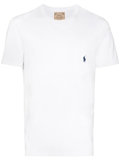 Polo Ralph Lauren Logo-embroidered T-shirt In White