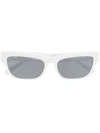 Linda Farrow X Paco Rabanne Square Sunglasses In White