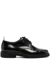 Thom Browne Black Uniform Lace-up Derbys In Schwarz