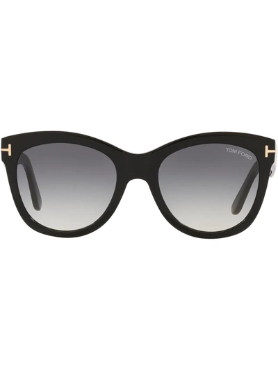 Tom Ford Square Tinted Sunglasses In Gray