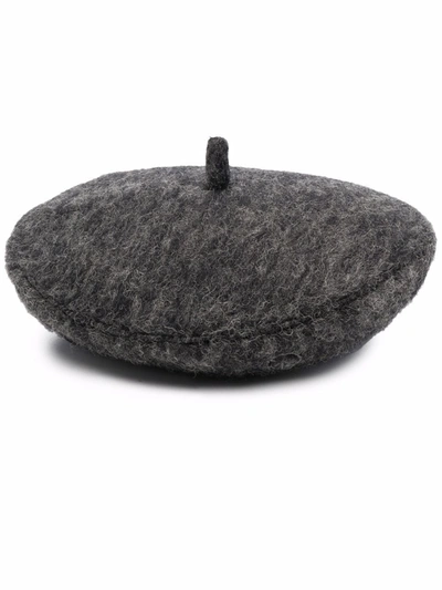 Ruslan Baginskiy Pittore Knitted Beret In Grau