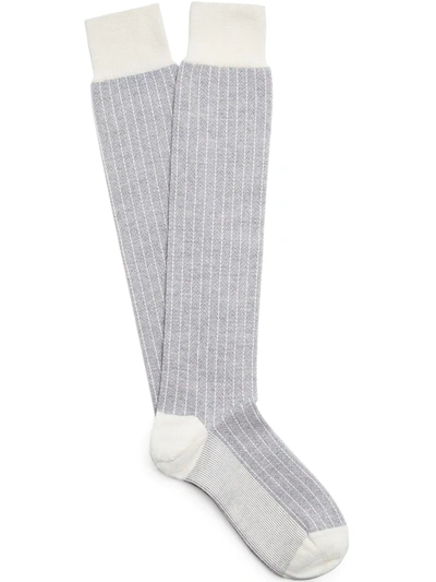 Ermenegildo Zegna Herringbone-weave Socks