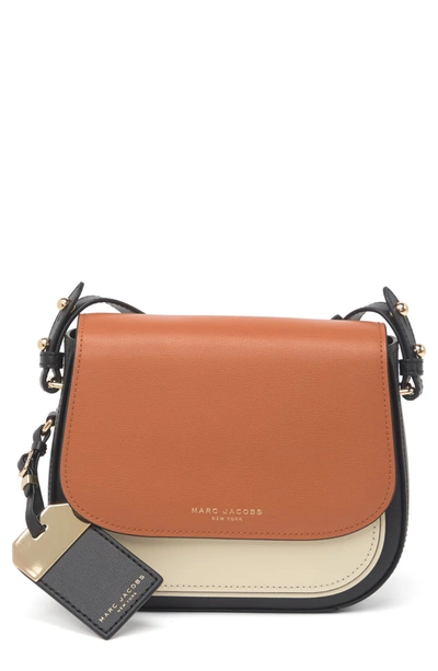 Marc Jacobs Mini Rider Leather Crossbody Bag In Smoked Almond 