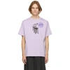 Raf Simons Question Everything Badge-detail T-shirt In Lila