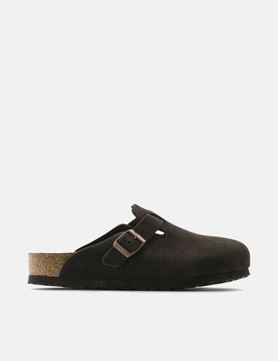 Birkenstock Boston Bold Leather Sandals In Brown