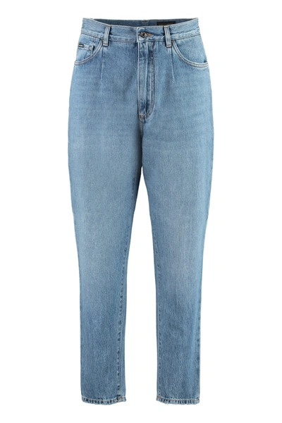 Dolce & Gabbana 5-pocket Straight-leg Jeans In Denim