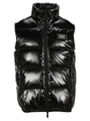 Dsquared2 Shiny Ripstop Down Vest In Black