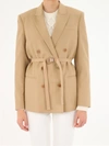 STELLA MCCARTNEY DOUBLE-BREASTED TAILORED WOOL JACKET,603698SNB539801