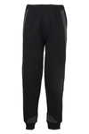 Helmut Lang Logo-embroidered Cotton Track Pants In Black