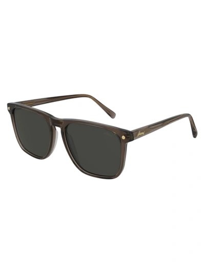 Brioni Br0086s Sunglasses In Brown Brown Grey