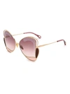 CHLOÉ CH0048S SUNGLASSES,CH0048S 004 GOLD GOLD PINK