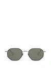 AHLEM LUXEMBOURG GREY GOLD/ GREEN WINDSOR SUNGLASSES,LUXEMBOURG GREY GOLD/ GREEN WINDSOR