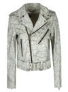 Golden Goose Chiodo Destiny Slim Biker Jacket In White/black