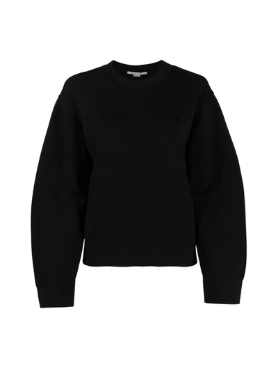 Stella Mccartney Compact Knit Sweatshirt In Black