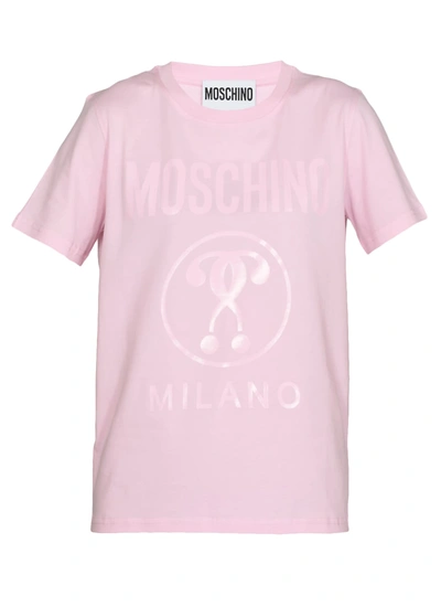 Moschino Logo T-shirt In Pink