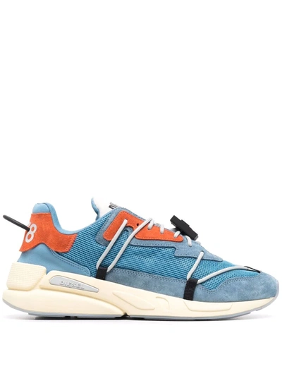Diesel Blue & Orange S-serendipity Lace Sneakers